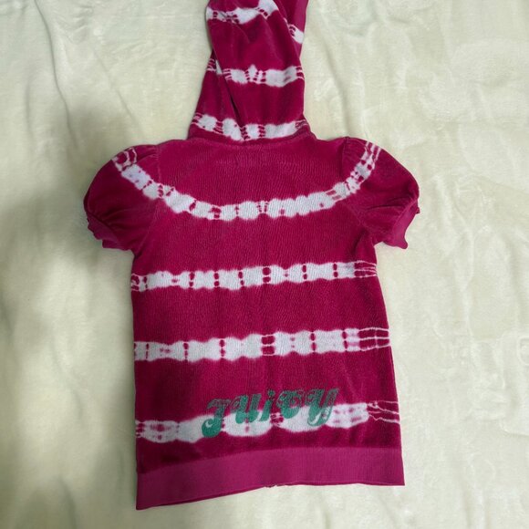 Juicy couture terry cloth short sleeve zip up - Picture 2 of 5